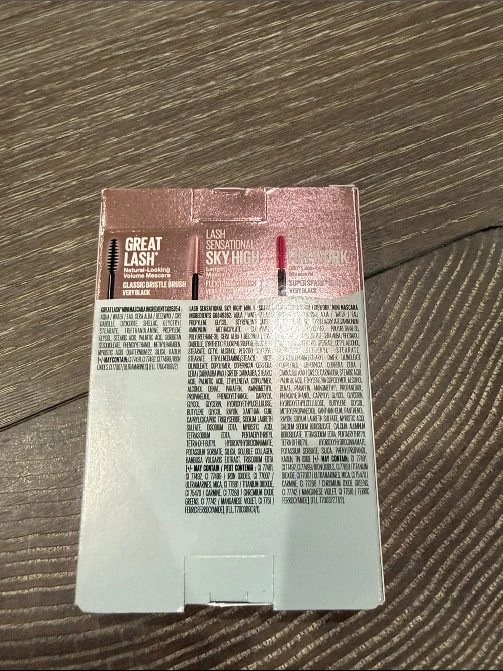 Maybelline three mini
